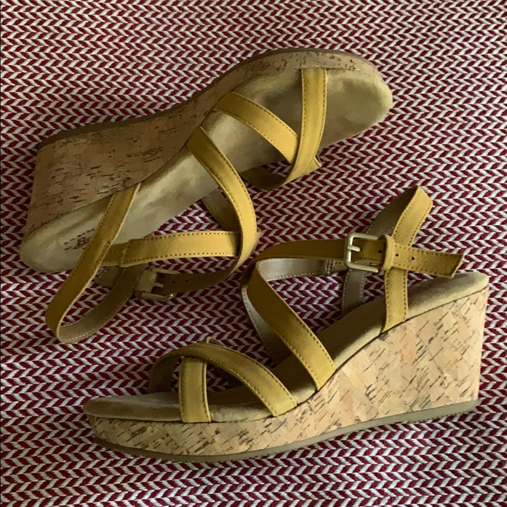 Bass Yellow Wedge Sandal